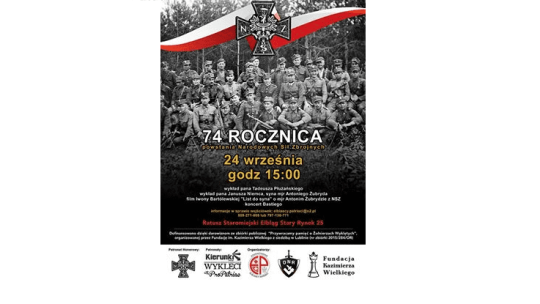 74. rocznica powstania Narodowych Sił Zbrojnych w Elblągu