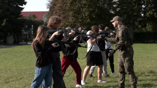 Szkolenie dla klas mundurowych w ZSTI w Elblągu