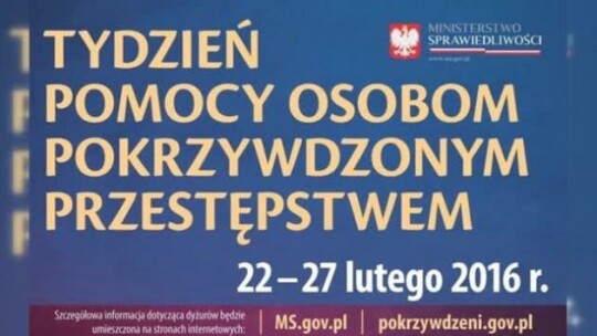 Bezpłatne porady dla ofiar przestępstw