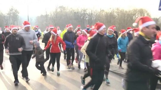 Bieg mikołajkowy w Bażantarni 