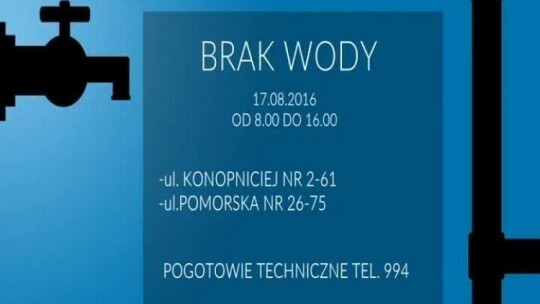 Brak wody