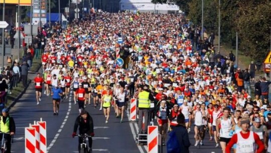 Elblążanie biegali w maratonie w Poznaniu