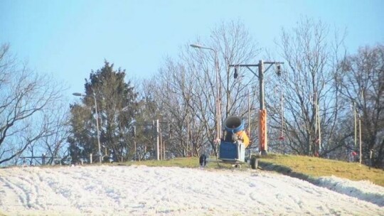 Góra śniegu na Górze Chrobrego