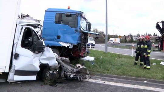 Groźny wypadek na węźle Wschód