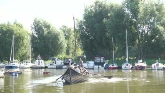 Historyczna łódź znów na rzece Elbląg