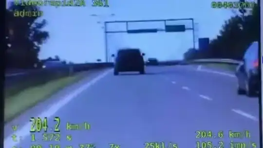 Jechał ponad 200 km/h [VIDEO]