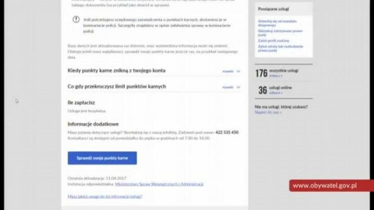 Kierowcy mogą już sprawdzić swoje punktu karne w internecie