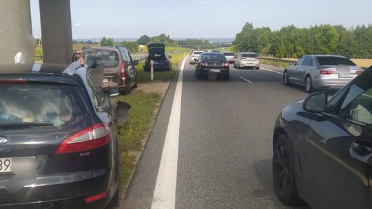 Kolizja na S7 w rejonie Zielonki Pasłęckiej. Utrudnienia w kierunku Gdańska