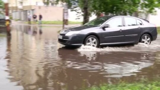 Krajobraz Elbląga po burzy