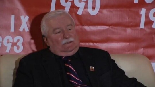 Lech Wałęsa rozmawiał o demokracji 