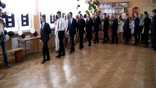 Mała studniówka w braniewskim gimnazjum
