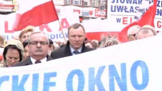 Manifestacja w obronie wolnych mediów