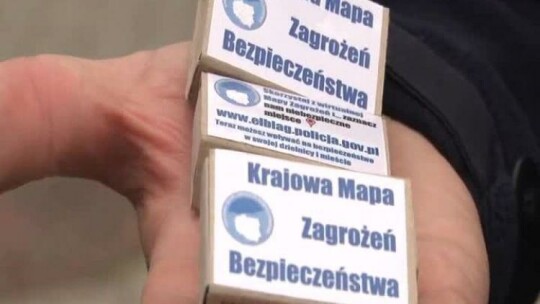 Mapa zagrożeń promowana… zapałkami 