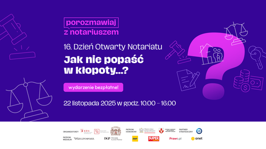 Masz pytania prawne? Tego dnia notariusze odpowiedzą za darmo