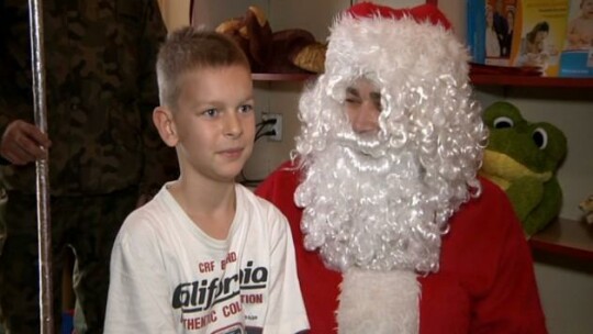 Mikołaj w braniewskim szpitalu 