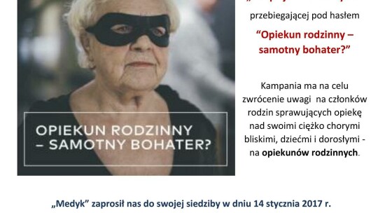 „OPIEKUN RODZINNY – SAMOTNY BOHATER”  i udział w WOŚP