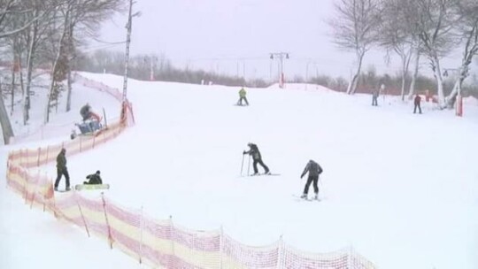 Pada śnieg, pada śnieg...więc na Górę Chrobrego