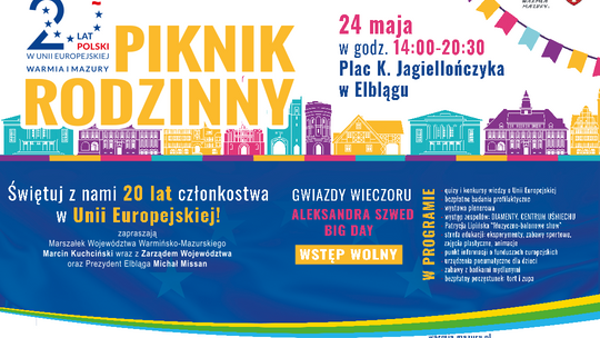 Piknik pełen radości - świętujemy 20 lat Polski w Unii Europejskiej!