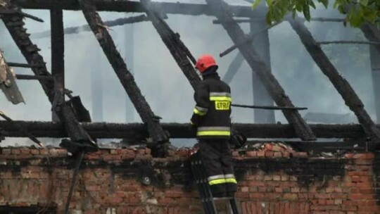 Pożar na terenie leśniczówki 