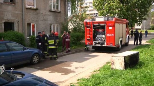Pożar przy ul. Kasprzaka