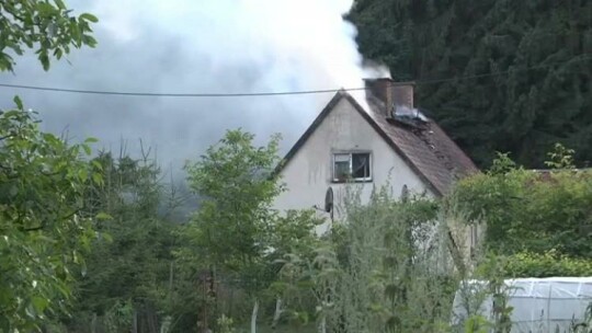Pożar przy ulicy Marymonckiej