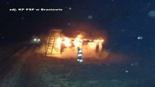 Pożar w Braniewie