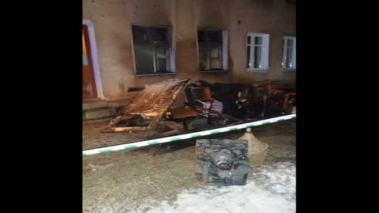 Pożar w Braniewie