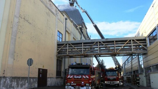 Pożar w braniewskim browarze