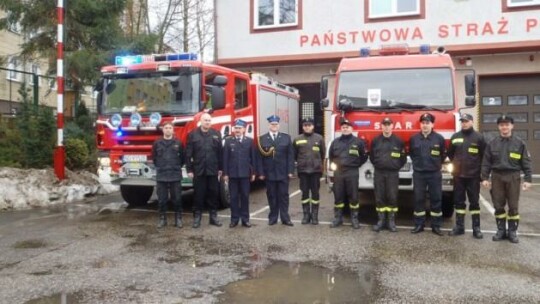 Pożegnanie strażaków 