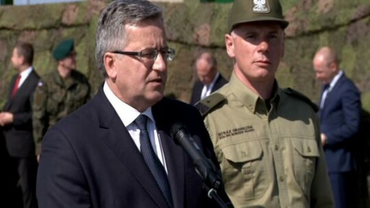 Prezydent RP odwiedził przejście graniczne w Grzechotkach