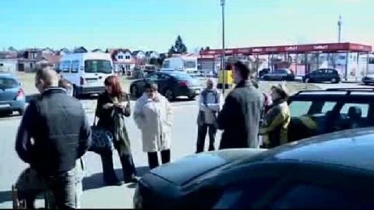 Protest mieszkańców w sprawie ulicy