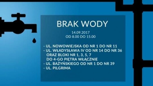 Przerwa w dostawie wody