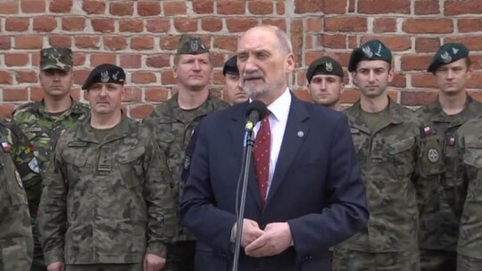 Przywitanie żołnierzy NATO w Elblągu