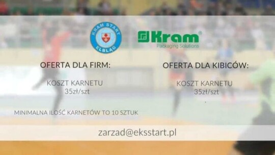 Ruszyła sprzedaż karnetów na mecze drużyny Kram Start Elbląg