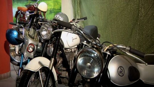 Stare motocykle na wystawie w BCK