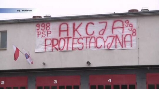 Strażacy prostestują