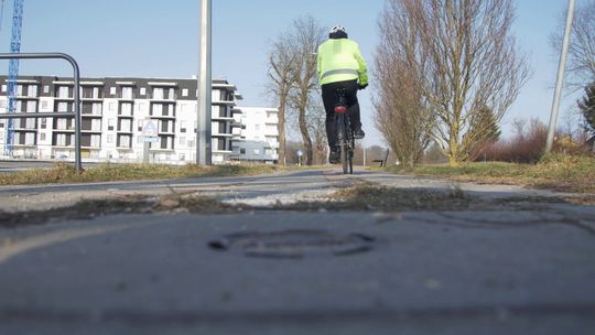 To najgorszy odcinek dróg rowerowych w Elblągu. Dochodziło tu do potrąceń