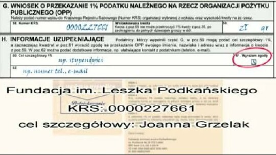Twój 1 procent może pomóc