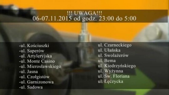 Utrudnienia w dostawie wody!