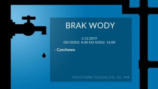 W Czechowie nie będzie wody
