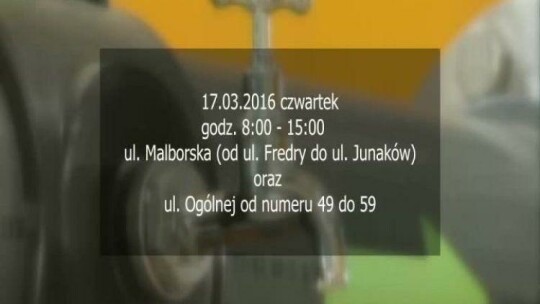 W czwartek zabraknie wody