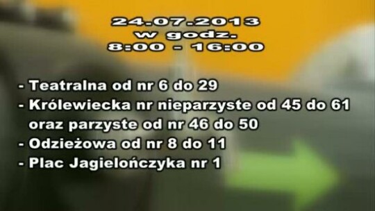 W środę zabraknie wody