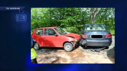 Wypadek z udziałem dwóch pojazdów 