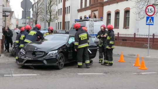 Zderzenie dwóch aut na ul. Malborskiej 