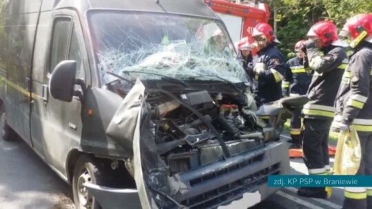 Zderzenie na drodze krajowej 54