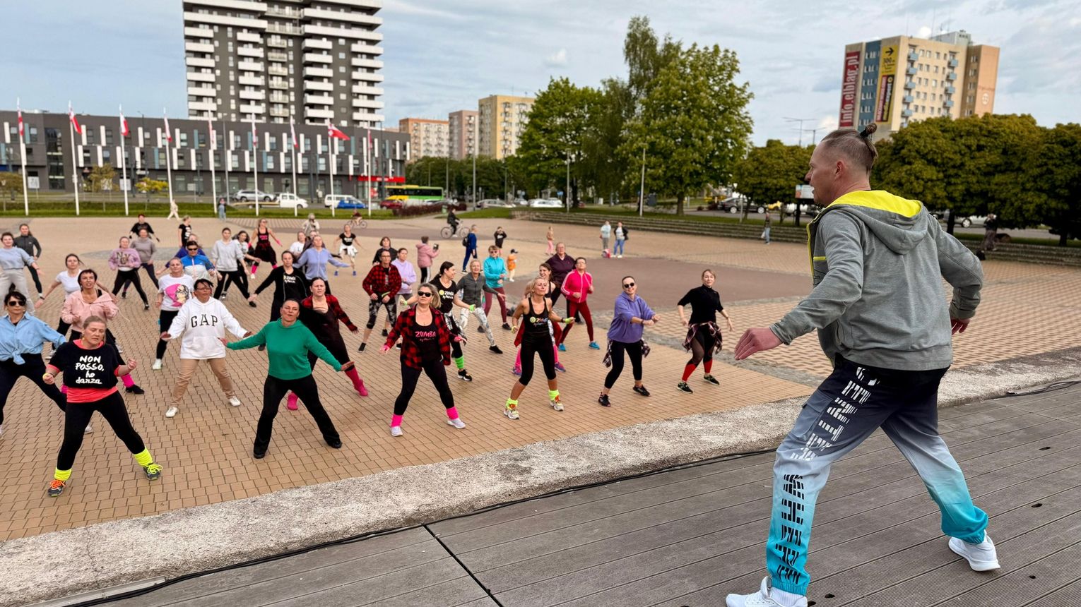 Zumba na Placu Jagiellończyka