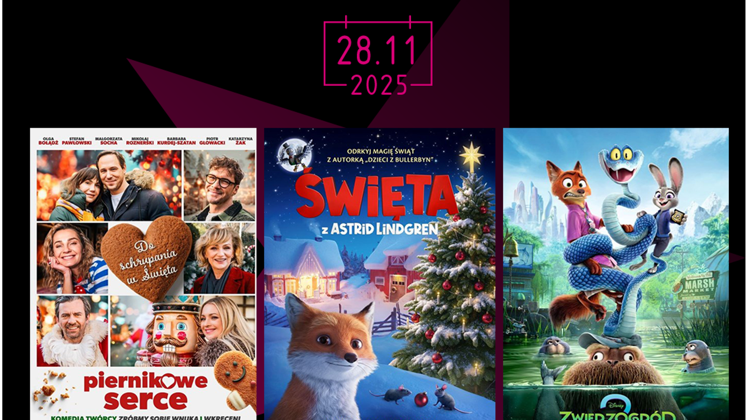 „Zwierzogród 2”, „Piernikowe serce” i „Święta z Astrid Lindgren” premierowo w Multikinie!