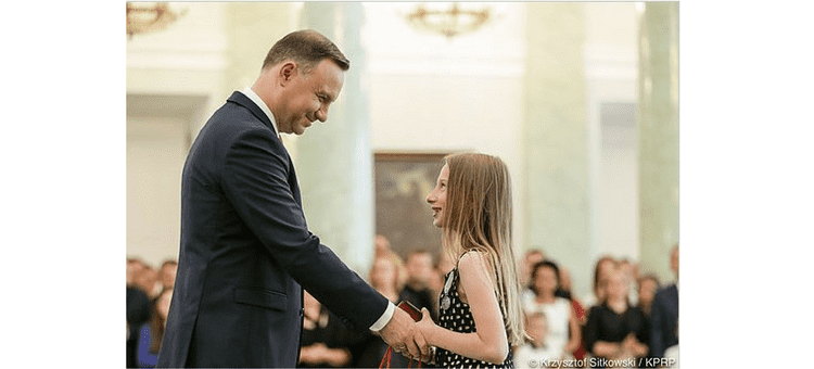 11-letnia Antonina z Elbląga "bohaterem czasu pokoju" 