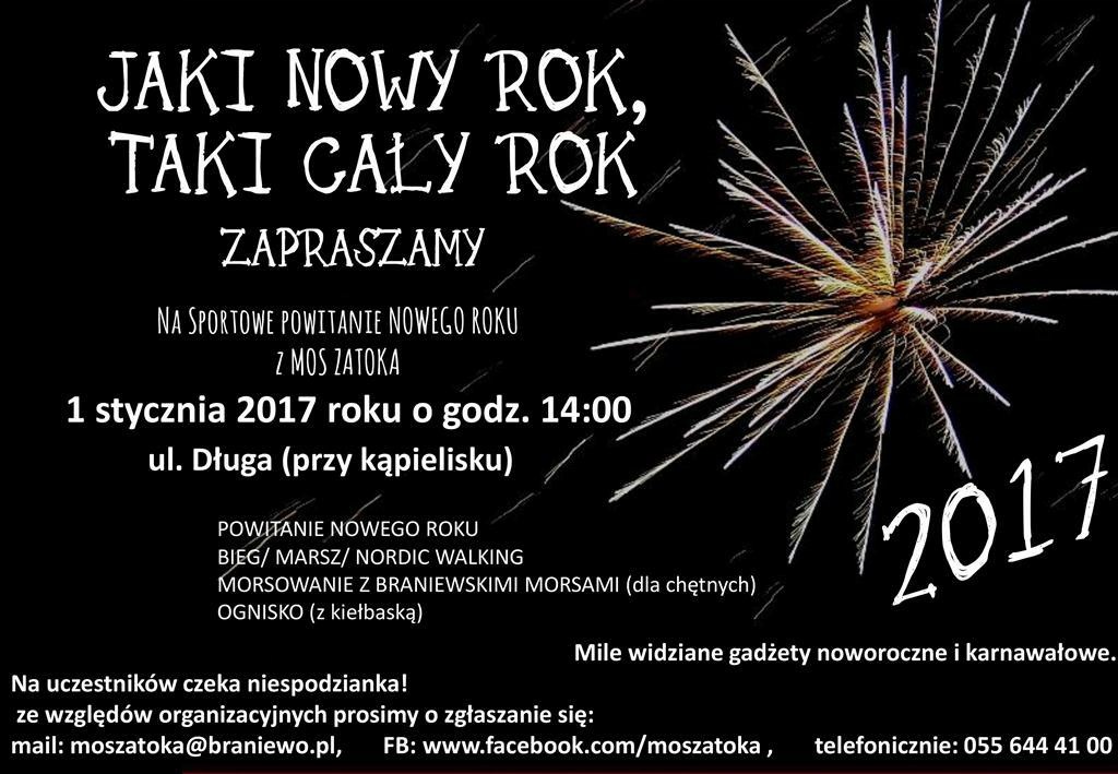 Aktywne powiatnie Nowego Roku w Braniewie 