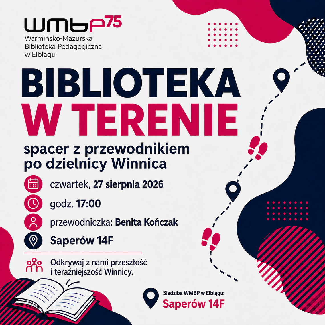 Biblioteka w terenie - spacer z przewodnikiem po dzielnicy Winnica